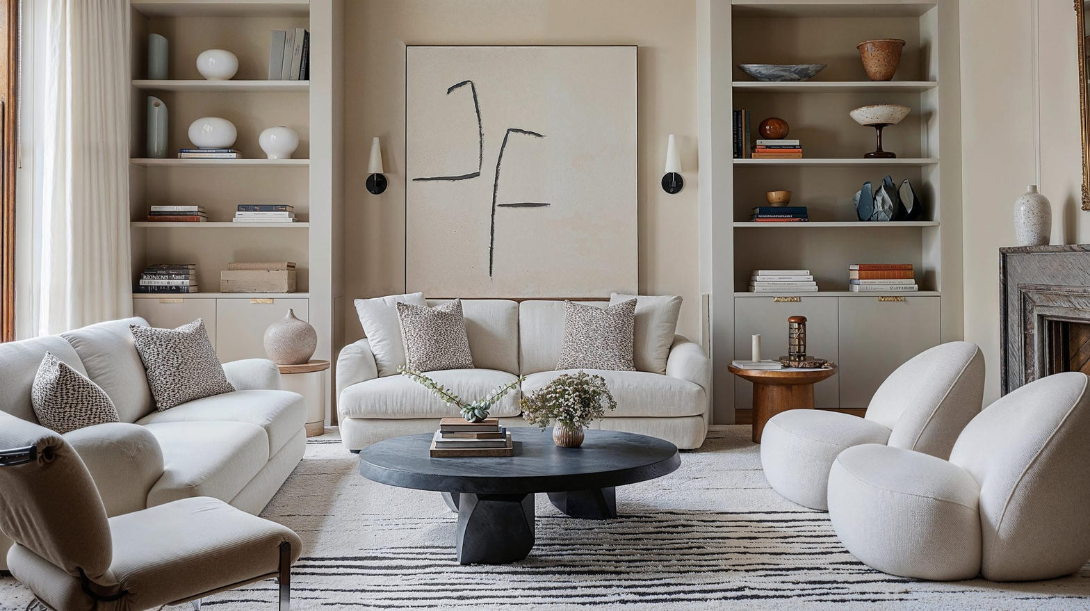 Intérieur moderne après peinture